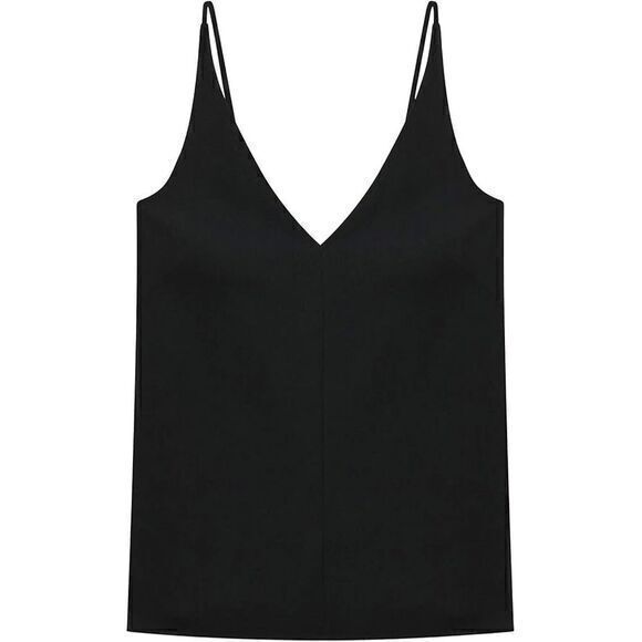 Thakoon Nwt V-Neck Camisole Scoop Back In Black Size X-Large Msrp $85
